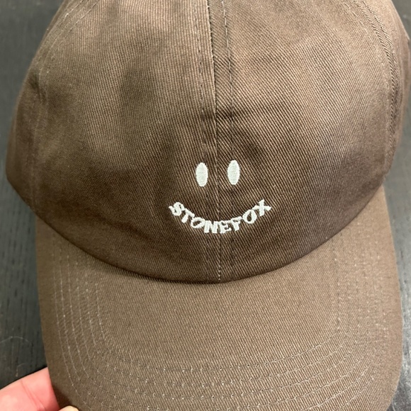 Stone Fox Swim Smiley Face Baseball Cap/Baseball Hat Brown - NWT - Picture 8 of 13